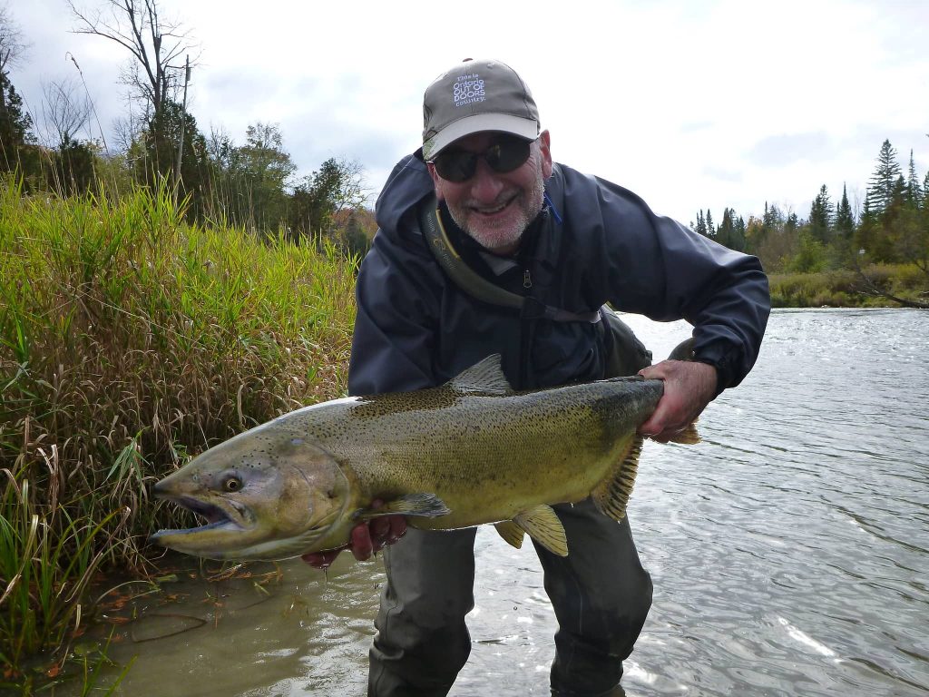 Ontario Canada Salmon Fishing Garden River Ont Pink Chinook Coho