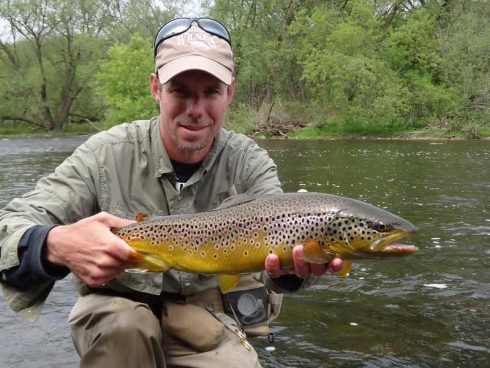 Streamer fishing for Brown Trout