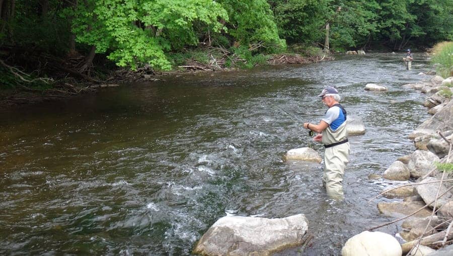 Anglers on a 4 hour trout trip